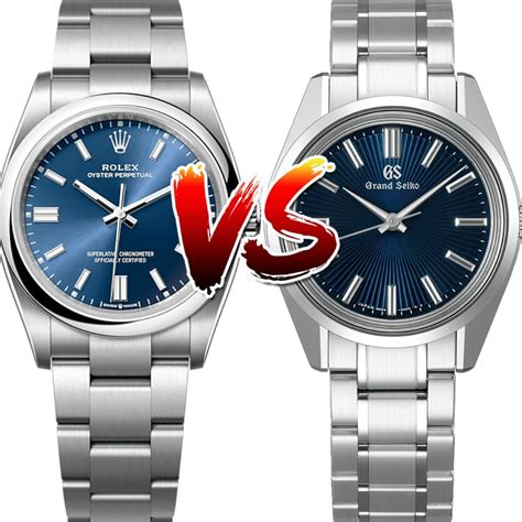 rolex vs grand seiko oyster perpetual